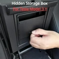 thumbnail image 2 of Hidden Storage Box Central Armrest Storage Box for Tesla Model 3 Y Hidden Holder Center Console Organizer Model3 Car Accessories, 2 of 7