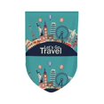thumbnail image 5 of Wukai Let's go Travel Print Garden Flag 12.5x18 Inch Double Sided Sun-resistant Rain-resistant, Wrinkle-resistant Colorfast(Only Flag), 5 of 7
