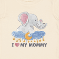 thumbnail image 4 of Inktastic I Love My Mommy Cute Elephants with Moon and Stars Boys or Girls Baby T-Shirt, 4 of 5