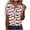 #019 Pink, variant on Women's Blouses & Shirts Summer Tops Cotton V Neck Shorts Sleeve Fashion Printed Lightweight Tee Shirt Solid Colour Tunic Top Dressy Casual Basic Blouse Going out Holiday