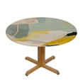 thumbnail image 3 of Acheng Round Table Cover, Striking Modern Minimalism, Abstract Natural Geometric Color Block Picture 54-58, 3 of 8