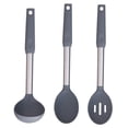 thumbnail image 5 of PTOOTP Grey Silicone Serving Spoons Set - Kitchen Utensils for Cooking and Serving, , Easy to Clean, 5 of 8