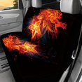thumbnail image 2 of Chririnla Flame Flower Pattern Rear Bench Seat Covers for Men, Set of 2 Back Passenger Seat Cushions Reusable Comfortable Universal Bench Protectors, 2 of 3