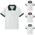 thumbnail image 5 of Diufon Boys Golf Shirts School Uniform Short Sleeve Lapel T Shirt Toddler Girls Summer Casual Sport Tennis Tops, 5 of 5