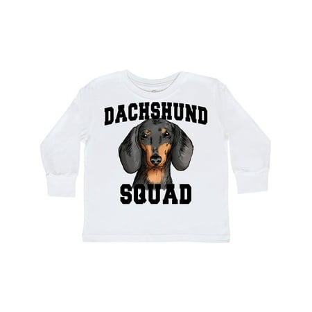 

Inktastic Dog Dachshund Squad Gift Toddler Boy or Toddler Girl Long Sleeve T-Shirt