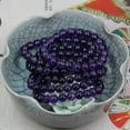 thumbnail image 3 of Natural A Grade Amethyst Crystals Real Gemstone 8mm Round Beads Stretch Bracelet 7" Unisex, 3 of 4