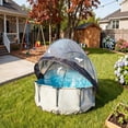 thumbnail image 1 of 10 Foot Round Multifunctional All Weather Cover Pool Dome Enclosure for Outdoor Pools, Compatible w/Clean & Warm Water Frame Pools, 1 of 6