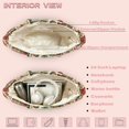 thumbnail image 5 of HUIACONG Vintage Christmas Patchwork Quilted Shoulder Tote Bag, Large Capacity Reinforced Stitching Handbag for Holiday Shopping, Travel, Daily Use with Roomy Inner Compartment, 5 of 7