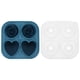 thumbnail image 1 of KAKOWELY Bandeja de hielo de silicona Molde grande para cubitos de hielo Bandeja para cubitos de hielo para congelador Bandeja para hielo con forma de corazón de rosa, 1 of 5