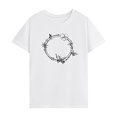 thumbnail image 1 of Camiseta de mujer traje de verano trajes casuales femeninos ropa de moda manga corta M, 1 of 7