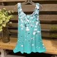 thumbnail image 1 of UPPADA Hauts d'Été pour Femmes 2025, Débardeur Ample Tendance Imprimé Floral Col Rond Blouse en Chiffon Décontractée Sans Manches, 1 of 5