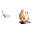 thumbnail image 1 of Escultura De Cisne Pavo Real, Figura Decorativa Para Jardín, Artesanía, Estatua De Colección, Pieza De Arte Moderno De Mesa, Animal Para Decoración Del Hogar, Gabinete De Patio., 1 of 8
