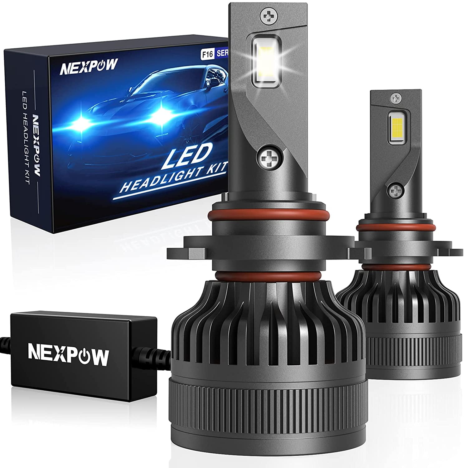 SNGL Brightest 9005 High Beam LED Headlight Bulbs Conversion Kit 6K Xenon White