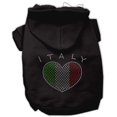 thumbnail image 3 of Pet, Dog  Cat Hoodie Rhinestone, "Italy", 3 of 5