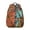 Orange-17, variant on Palm Leaves and Hibiscus Backpack Hawaiian Print School Bag Exotic Floral Tropical Backpack for Students