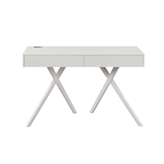 Furniture of America Alto Wood Writing Desk with USB