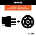thumbnail image 5 of Electrical Adapter with Bracket (4-Way Flat Vehicle to 7-Way RV Blade Trailer), 5 of 5