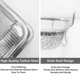 thumbnail image 3 of Air Fryer Basket for Oven,2-Piece/Set Stainless Steel 15.4" x 11.54" x 2.17" Fryer Basket and Tray Fits Most Standard Ovens for Cooking Baking and Broiling, 3 of 8