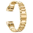 thumbnail image 4 of SOATUTO Compatible with Fitbit Charge 2 Bands, Charge2 Metal Replacement Strap Stainless Steel Bracelet Band Small Large Wristband Compatible with Fitbit Charge 2 HR Tracker,Gold, 4 of 5