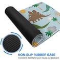 thumbnail image 6 of Long Mouse Pads for Desk,Dinosaurs Volcano Light Blue Pattern Desk Mats on Top Of Desks, Desk Mouse Pad Extra Large with 3mm Non-Slip Base and Stitched Edge for Gaming,Office,Work,Home 31.5"x11.8", 6 of 6