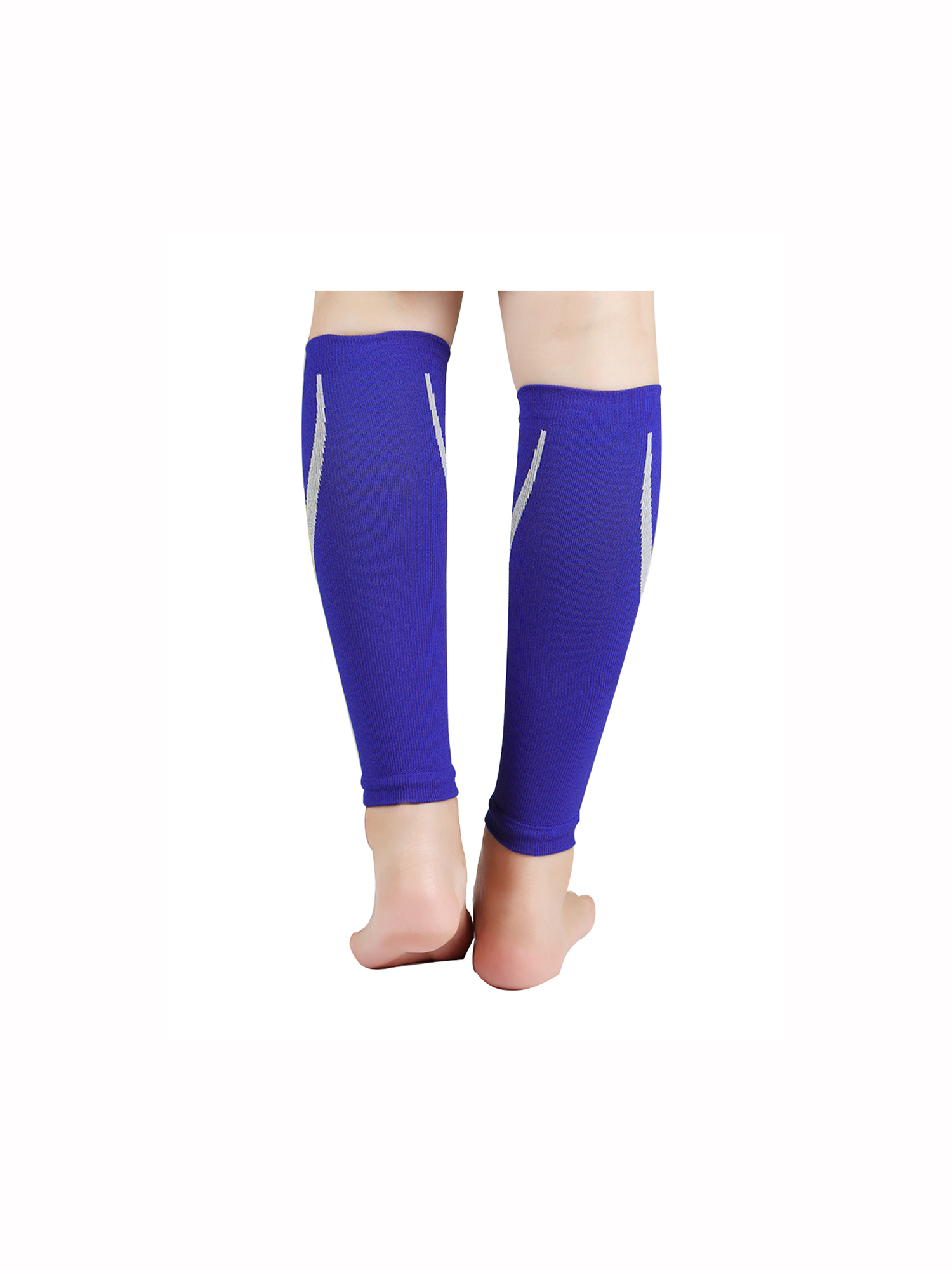 Footless Novelty Prints Compression Socks 1 pair Blue One Size