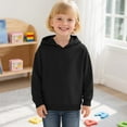 thumbnail image 3 of Girls Hoodies Kids Clothes Girls Hoodies & Sweatshirts Long Sleeve Pullover Solid Casual Outerwear Cozy Lined Hooded Sweater for Toddler to, 3 of 5
