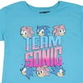 thumbnail image 6 of Girls Sonic The Hedgehog Graphic Short Sleeve T-Shirt Featuring Sonic & Amy- Sizes XS-XL, 6 of 7