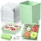 thumbnail image 1 of Cajas de charcutería Outus, paquete de 100 unidades con tapas transparentes de papel para alimentos, 1 of 7