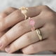 thumbnail image 2 of Anillo abierto ajustable con diamantes de imitación y diseño de animales, regalo de joyería para mujeres y niñas., 2 of 5