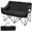 Black, variant on NAIZEA Double Camping Chair, Folding Camping Loveseat Duo Chair for Adults, Oversized Double Folding Chair, Camping Bench Lawn Chairs Patio Lounge Chairs for Adults