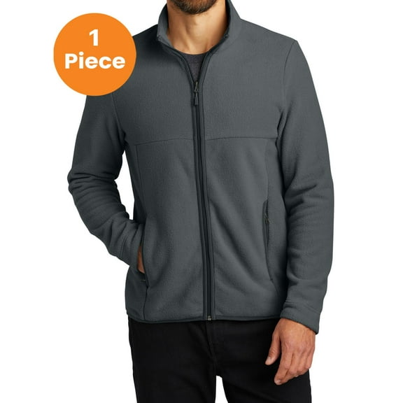 Port Authority F110 Connection Fleece Jacket , Charcoal, M, Coats & Jackets