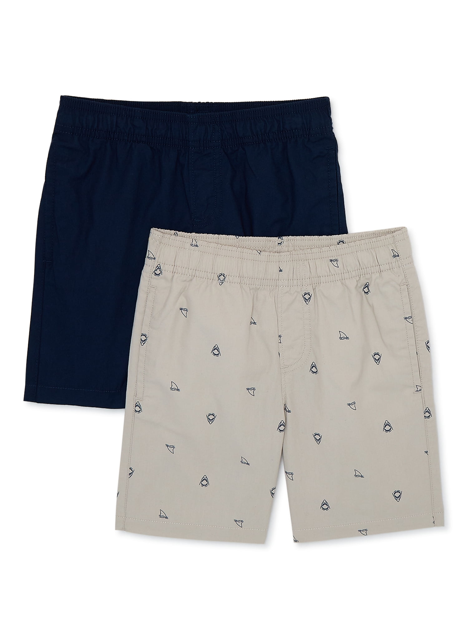 365 Kids Boys Woven Shorts, 2-Pack, Sizes 4-10
