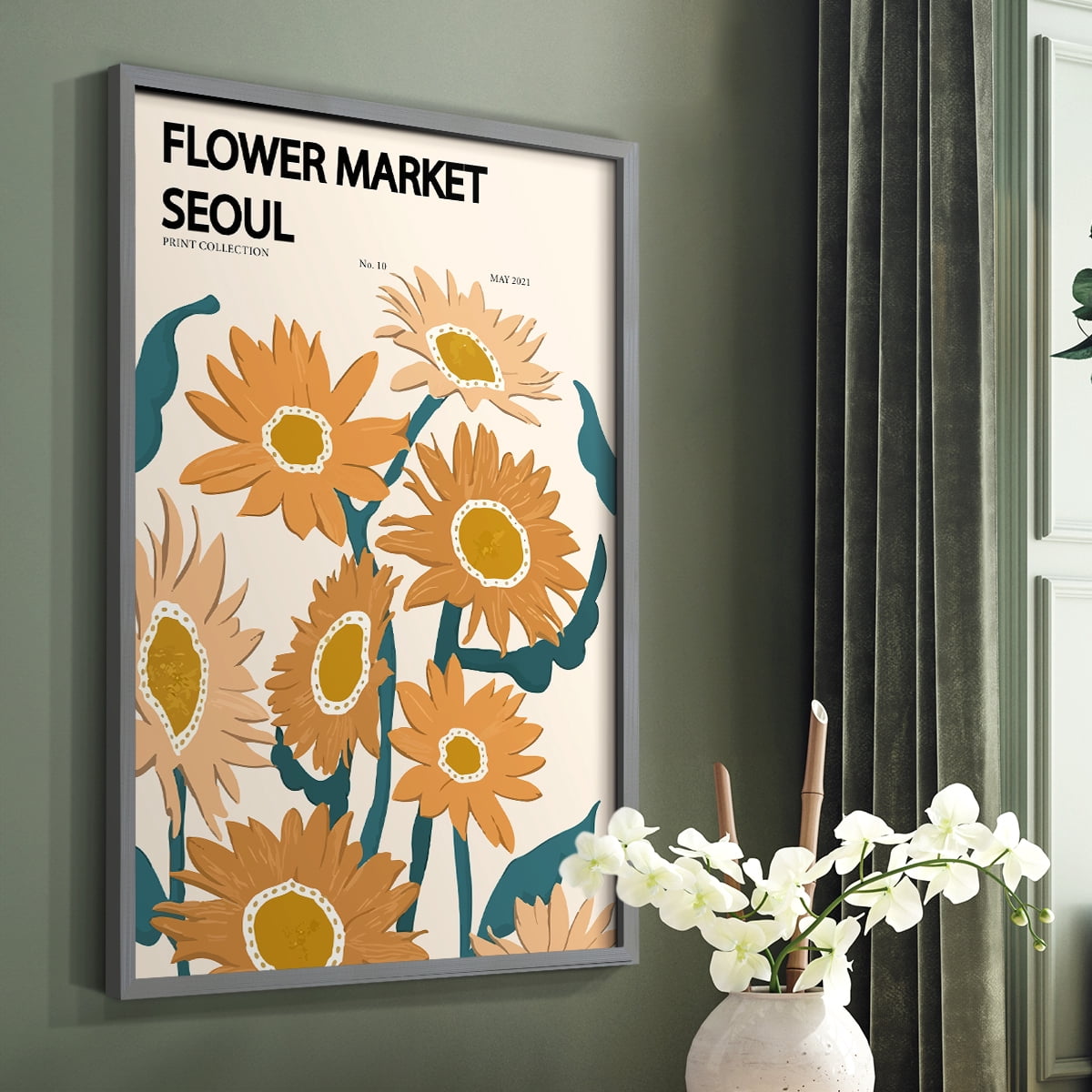 Matisse II Framed Print - Solid Wood in Single Picture Frame Solid Wood 2 Framed Print