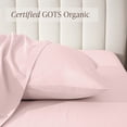 thumbnail image 3 of Bare Home Percale Weave Pillowcase Set - 100% Organic Cotton - King, Dusty Pink, 3 of 8