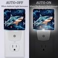 thumbnail image 2 of Star Shark LED Square Night Lights - Stylish and Functional Nightlight for Better Sleep - Energy Saving Plug-in Wall Light with Auto Sensor, 2 of 6