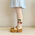 thumbnail image 5 of ATOGUTA Knit Tights for Girls Soft Dance Stockings Pantyhose for Under Dresses School Uniform, 5 of 6