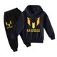 thumbnail image 1 of Children's Messi casual hoodie pants suit boys and girls hoodie pants sportswear suit black 5-6 years old-120cm, 1 of 4