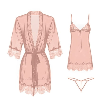 

Pajamas For Women Shorts Set Soft Lace Underwear Nightdress Lingerie 2 Piece Sleepwear Nightgowns For Women Soft Plus