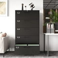 thumbnail image 4 of MIIIKO 5 Drawer File Cabinet with Lock, 5 Drawer Metal Filing Cabinet, Lateral Filing Cabinet for Home Office, Lockable Storage Cabinet for Hanging Files Letter/Legal/F4/A4 Size, 4 of 8