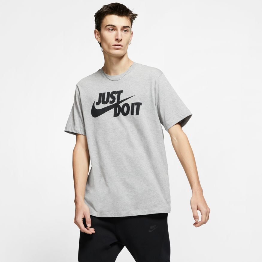 Libro Socialista mostaza Nike Men's Sportswear Just Do It Swoosh Graphic T-Shirt AR5006-063 Dark  Grey - Walmart.com