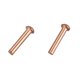thumbnail image 2 of unique 100 Pcs 5/64inch X 25/64inch Round Head Copper Solid Rivets Fasteners, 2 of 5