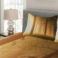 thumbnail image 2 of Ambesonne Forest Quilted Coverlet 3 Pcs, Foggy Woodland, King Size, Tan, 2 of 3