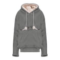thumbnail image 2 of Sudadera con capucha para mascotas perfecl Gris claro, 2 of 8
