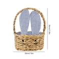 thumbnail image 3 of EUDIDV Easter Basket Essentials;Easter Carrying Basket Spring Picnic Hand Woven Storage Basket Snacks Eggs Candy Storage Childrens Gifts;Easter&nbsp;Basket Stuffers for Toddler, 3 of 6