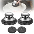 thumbnail image 1 of Upgraded Stainless Steel Wool Scrubber with Handle - Multi-Pack Replacement Scrubber Pads, Detachable for Dishes, Iron Pots, Stoves (2PCS), 1 of 6