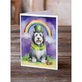 thumbnail image 2 of Old English Sheepdog St Patrick's Day Greeting Cards Pack of 8 7 in x 5 in, 2 of 3