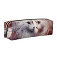 thumbnail image 1 of Fotbe White Red Cat Couple Estuche para Lápices de Cuero con Estampado, Estuche con Cremallera Resistente, Organizador Compacto y Elegante para Papelería, 1 of 7