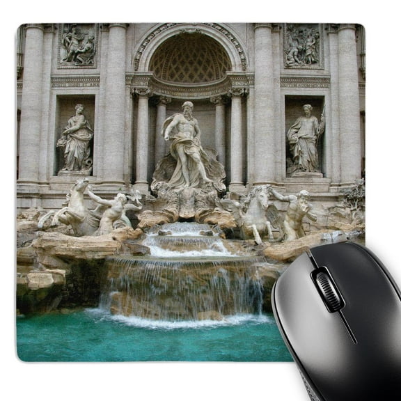 3dRose, Trevi Fountain, Rome, Italy, MousePad