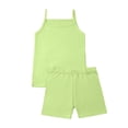 thumbnail image 4 of Cethrio Girls Outfit Sets 2 Piece, Soft Sleeveless Casual Kids Summer Clothing Sets Mint Green Size 5T, 4 of 8