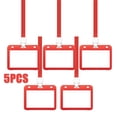thumbnail image 1 of Clearout Tool Series:Red 5Pc Vaccination Record 4X3 Inch Card Holder Vaccine Hard Plastic Card Holder (Including Rope) Vaccination Card Protector Holder 4, 5Pc Card Holder, By Meiiso, 1 of 9